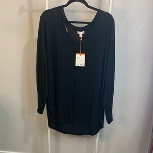 Knox Rose Black Women's Tunic Top